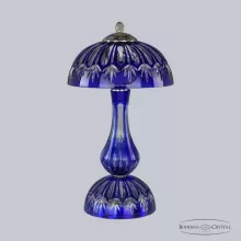 Bohemia 1370L/3/25 Ni Clear-Blue/H-1I Интерьерная настольная лампа 
